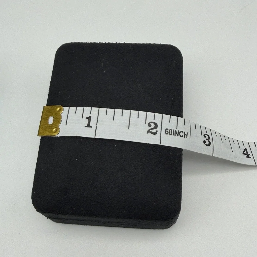 Tiffany & Co. Empty Black Suede Necklace Case With Blue Box  3
